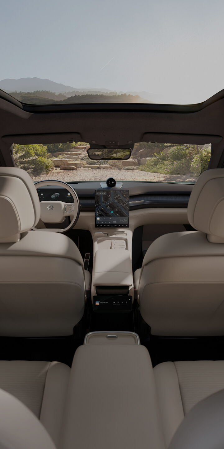 NIO - modellen - EL8 - interieur - banner mobile